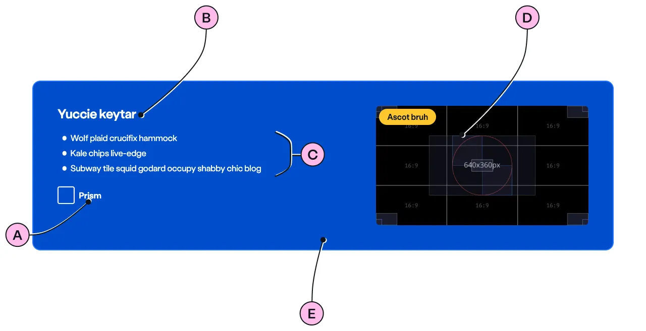 Labelled diagram of ns-selector lockup