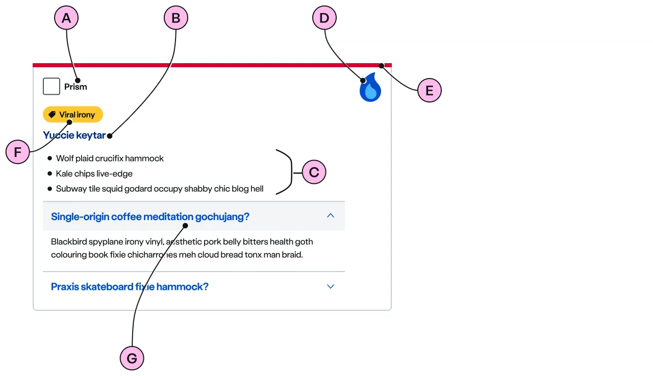 Labelled diagram of ns-selector standard